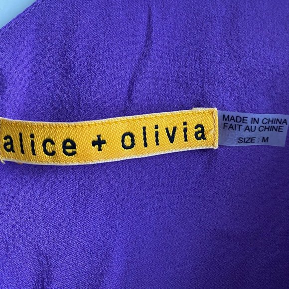 ALICE + OLIVIE Purple Chiffon Dress - Picture 4 of 5